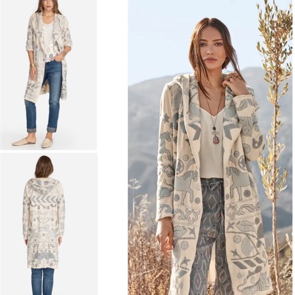 Johnny Was RARE Filone Embroidered Animal Patterned Cardigan Duster Coat - Picture 17 of 17